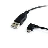StarTech.com 6 ft Micro USB Cable - A to Left Angle Micro B - Charge and sync Micro USB devices, even in tight spaces - UUSBHAUB6LA