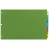 Avery® Dividers For 3 Ring Binders, 8-Tab Binder Dividers, 11"" x 17"" Plastic Binder Dividers, Insertable Big Tab™, Multicolor, 1 Set (11179)