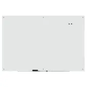 WorkPro™ Magnetic Glass Unframed Dry-Erase Whiteboard, 72"" x 48"", White