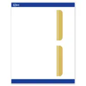 Avery® Print-To-The-Edge Postcards With Sure Feed®, S00-DKD-PRMWC10, 4-1/4"" x 5-1/2"", Matte White, Preprinted Double Dipped Gold Edge Design, 20-PK