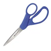 Westcott® All-Purpose Preferred Scissors, 7"", Pointed, Blue