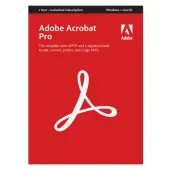 Adobe Acrobat Pro, 12 Month Subscription, Windows®/Mac, Product Key