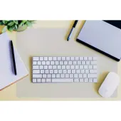 Floortex® Desktex® Polycarbonate Rectangular Desk Pad, 20"" x 36"", Clear