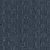 Foss Floors Crochet Peel & Stick Carpet Tiles, 24"" x 24"", Denim, Set Of 15 Tiles