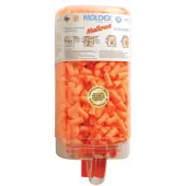 Mellows Foam Ear Plugs, Foam, Bright Orange, Uncorded, Four Dispenser Case