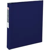 Office Depot® Brand Nonstick 3-Ring Binder, 1"" Round Rings, Blue