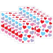 Teacher Created Resources® Stickers, Charming Hearts, 120 Stickers Per Pack, Set Of 12 Packs