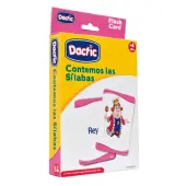 Dactic Count The Syllables Flashcards, 6-3/4"" x 13/16,"" All Ages, Set Of 56 Flashcards