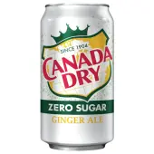 Canada Dry Zero Sugar Ginger Ale, 12 Oz., Case Of 24