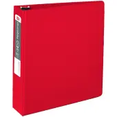 Office Depot® Brand Nonstick 3-Ring Binder, 2"" Round Rings, Red