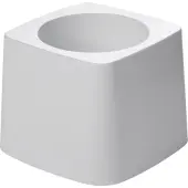 Rubbermaid Commercial Toilet Bowl Brush Holder - Vertical - Plastic - White - 24 / Carton
