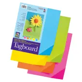 Pacon® Colorwave Super Bright Tag Board, 9"" x 12"", Assorted Colors, Pack Of 100