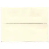 JAM Paper® Booklet Invitation Envelopes, A6, Gummed Seal, Via Linen, 30% Recycled, Natural White, Pack Of 25