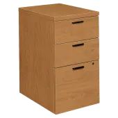 HON® 10500 22-3/4""D Vertical 3-Drawer Mobile Box/Box/File Pedestal Cabinet, Harvest Cherry