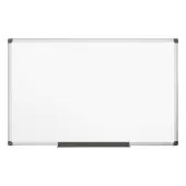 MasterVision® Maya Platinum Pure Magnetic Dry-Erase Whiteboard, 48"" x 36"", Aluminum Frame With Silver Finish