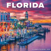 2026 Willow Creek Press Scenic Monthly Wall Calendar, 12"" x 12"", Florida, January To December, 51122