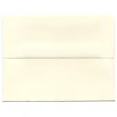JAM Paper® Booklet Invitation Envelopes, A2, Gummed Seal, Strathmore Natural White, Pack Of 25, 5TTW613