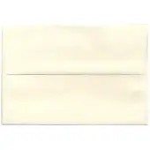 JAM Paper® Booklet Invitation Envelopes, A8, Gummed Seal, Strathmore Natural White, Pack Of 25