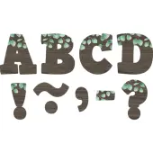 Teacher Created Resources 3"" Magnetic Letters, Eucalyptus Bold Block, Pack Of 55 Letters