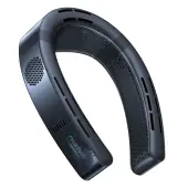 TORRAS COOLiFY Cyber Smart Portable Neck Fan, 3-1/4""H x 6-3/16""W x 8-1/16""D, Black