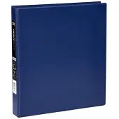 Office Depot® Brand, Heavy-Duty 3-Ring Binder, 1"" D-Rings, 49% Recycled, Navy