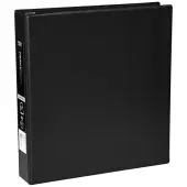 Office Depot® Heavy-Duty Easy-Open 3-Ring Binder, 1 1/2"" D-Rings, 49% Recycled, Black