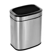 Alpine Stainless Steel Trash Can, 2.6 Gallon, Stainless Steel