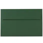 JAM Paper® Booklet Invitation Envelopes, A9, Gummed Seal, Dark Green, Pack Of 50
