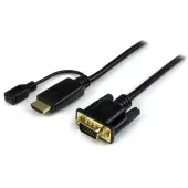 StarTech.com HDMI to VGA Cable - 10 ft/3m - 1080p - 1920x 1200 - Active HDMI Cable - Monitor Cable - Computer Cable - 10 ft HDMI/VGA Video Cable
