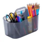 Realspace® Acrylic Storage Caddy, 7""H x 6""W x 4-3/4""D, Blue