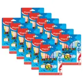 Maped Color'Peps Ultrawashable Markers, Fine Tip, Jungle, 12 Markers Per Pack, Set Of 12 Packs