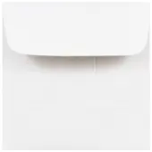 JAM Paper® Square Mini Envelopes, 2 3/8"" x 2 3/8"", Gummed Seal, White, Pack Of 25