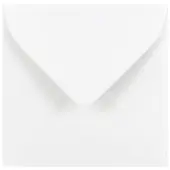 JAM Paper® Small Mini Envelopes, 3 1/8"" x 3 1/8"", Gummed Seal, White, Pack Of 25