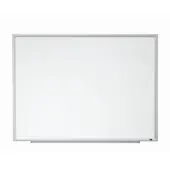 3M™ Porcelain Magnetic Dry-Erase Whiteboard, 96"" x 48"", Aluminum Frame With Silver Finish