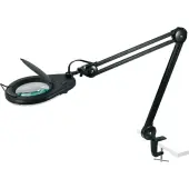 Lorell® Full-Spectrum Magnifying Lamp, 5"" Lens, Black