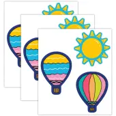 Eureka Paper Cut-Outs, Crayola Colors Of Kindness, 5-1/2"" x 5-1/2"", 36 Cut-Outs Per Pack, Bundle Of 3 Packs