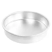 Martha Stewart Aluminum Round Pan, 9"", Silver
