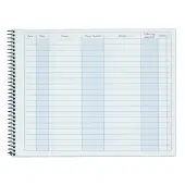 Adams Activity Log Book, 8 1/2"" x 11"", Books Of 50 Pages