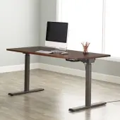 Realspace® Magellan Performance Electric 60""W Height-Adjustable Standing Desk, Cherry