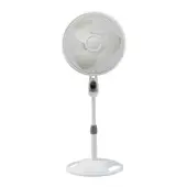 Lasko® 3-Speed Stand Fan with Remote Control, 47""H x 17""W x 18""D, White