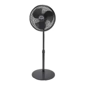 Lasko 2527 Adjustable Pedestal Fan - 406mm Diameter - Oscillating - Black