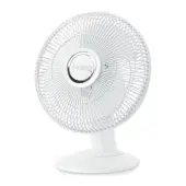 Lasko 2012 Table Fan - 305mm Diameter - 3 Speed - Oscillating, Adjustable Tilt Head - White
