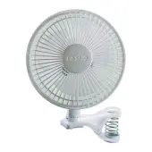 Lasko® 6"" 2-Speed Clip Fan, 11.38""H x 6.43""W x 7.87""D, White