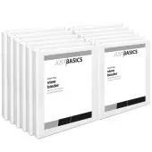 Just Basics® View 3-Ring Binder, 1"" Round Rings, White, Pack Of 12