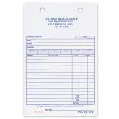 Custom Carbonless Business Forms, Pre-Formatted, Sales Forms, 5-3/8"" x 8 1/2"", 3-Part, Box Of 250