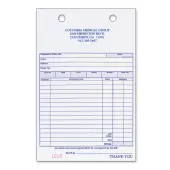 Custom Carbonless Business Forms, Pre-Formatted, Sales Forms, 4"" x 6 1/2"", 3-Part, Box Of 250