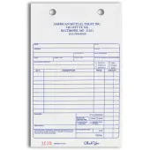 Custom Carbonless Business Forms, Pre-Formatted, Service Invoice Forms, 5-3/8"" x 8 1/2"", 3-Part, Box Of 250
