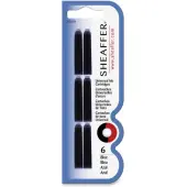 Sheaffer® Skrip® Ink Cartridges, Medium Point, Blue Ink, Pack Of 6