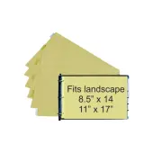 Stride® Tab Dividers For Ledger And Spreadsheet Binders, 11"" x 17"", Ledger Size, Beige/Clear, Pack Of 5 Tabs