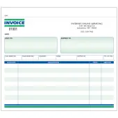 Custom Carbonless Business Forms, Pre-Formatted, Invoice Forms, Ruled, 8 1/2"" x 7"", 2-Part, Box Of 250
